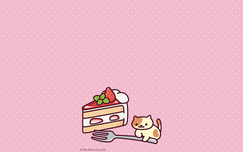 Cat with Cake Slice