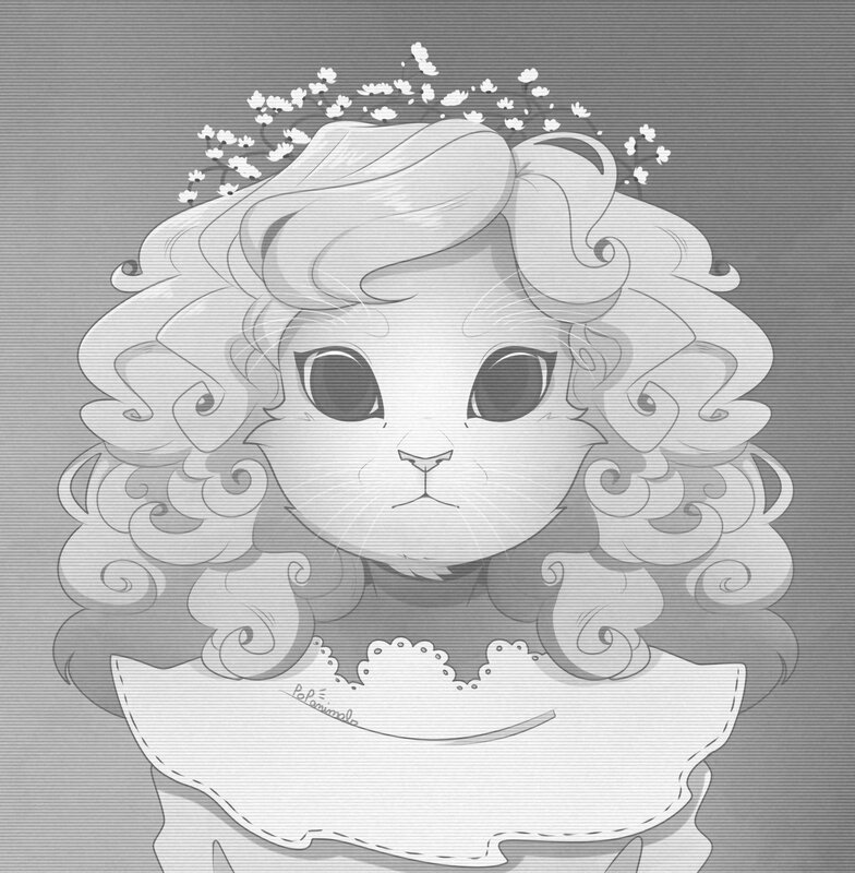 Cat with Curly Hair