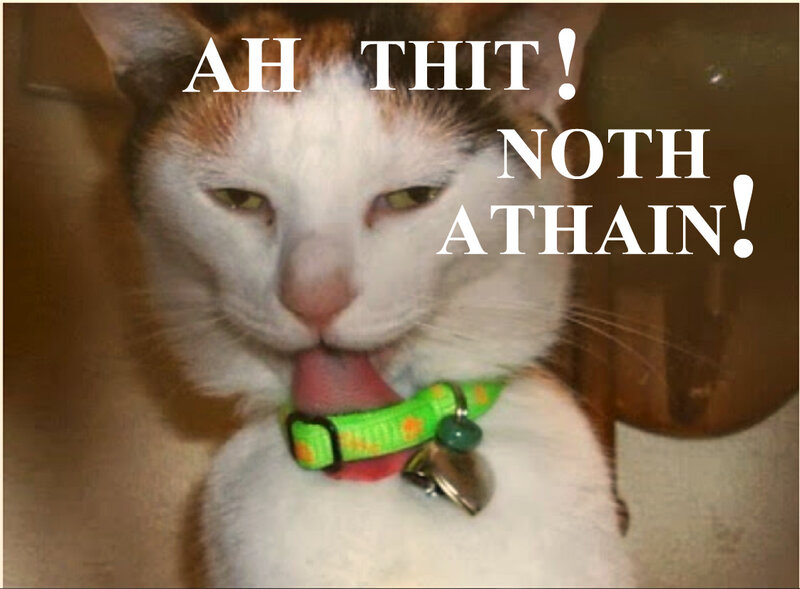 Cat with Green Collar — White