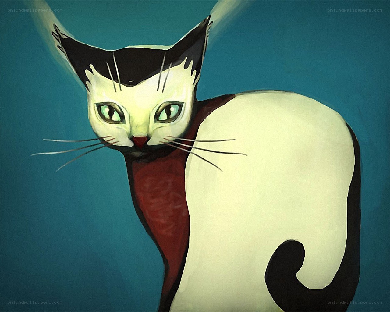 cat with green eyes