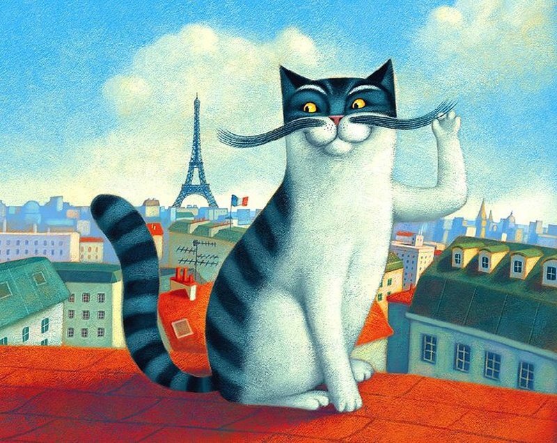 Cat with Mustache