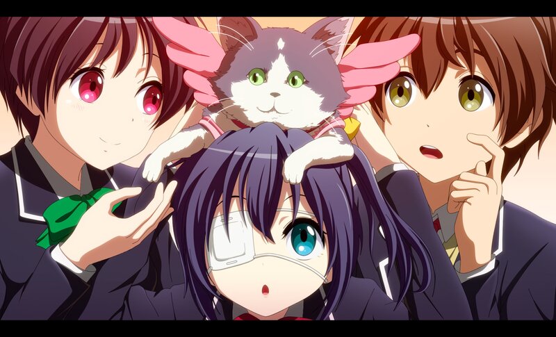 Cat with Pink Wings on Head