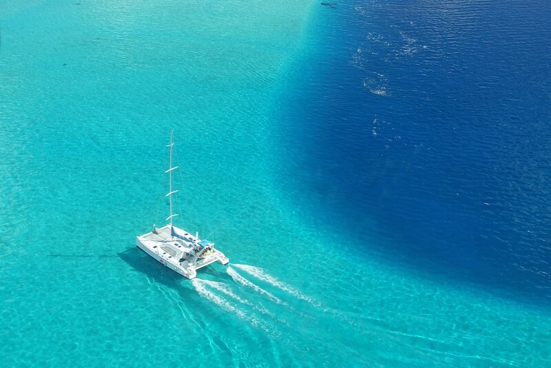 Catamaran Boat in Water