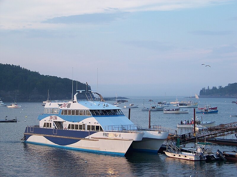 Catamaran Ferry at Dock