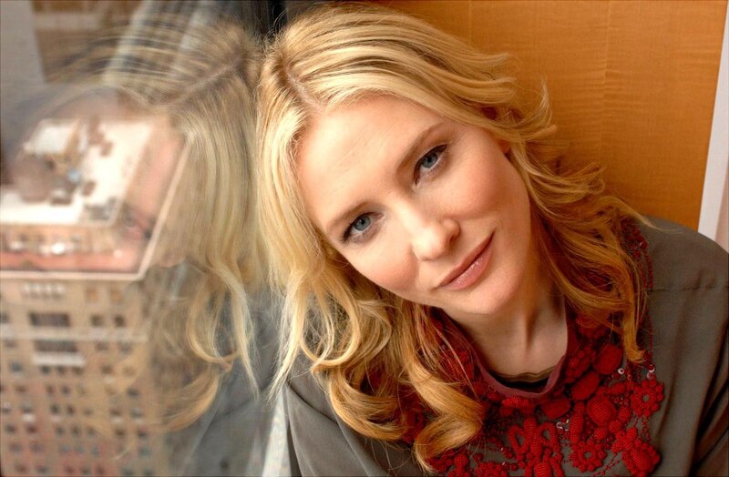 Cate Blanchett by a window