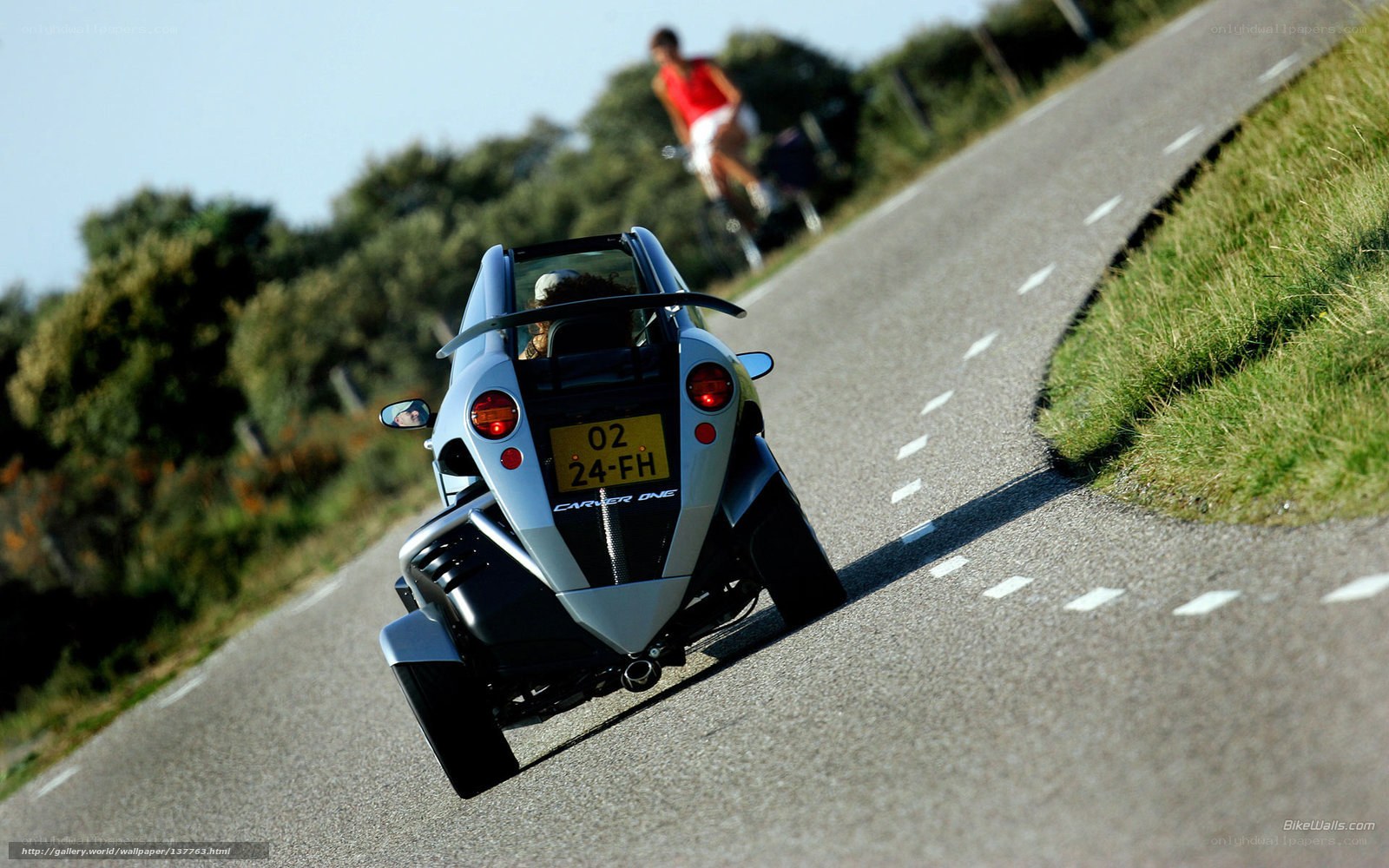 Caterham Seven on a winding road