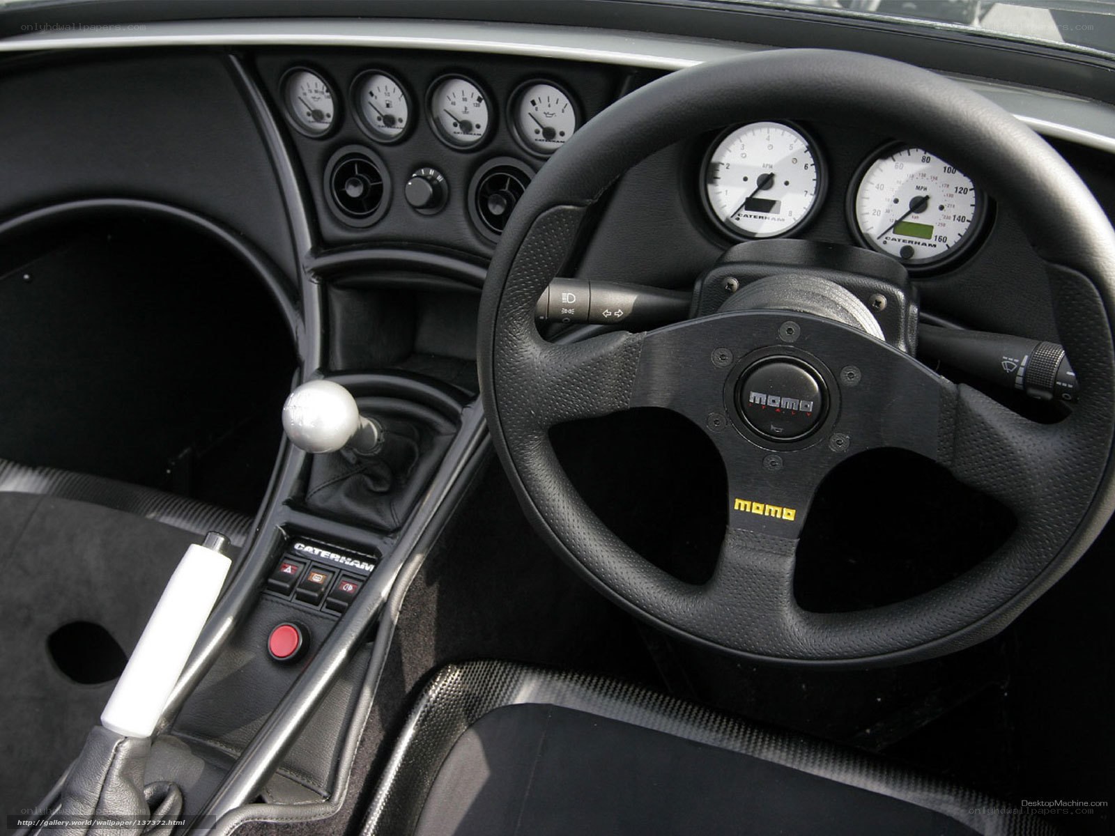 Caterham sports car interior