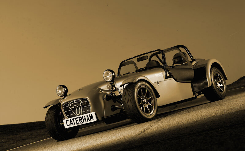 Caterham sports car on road