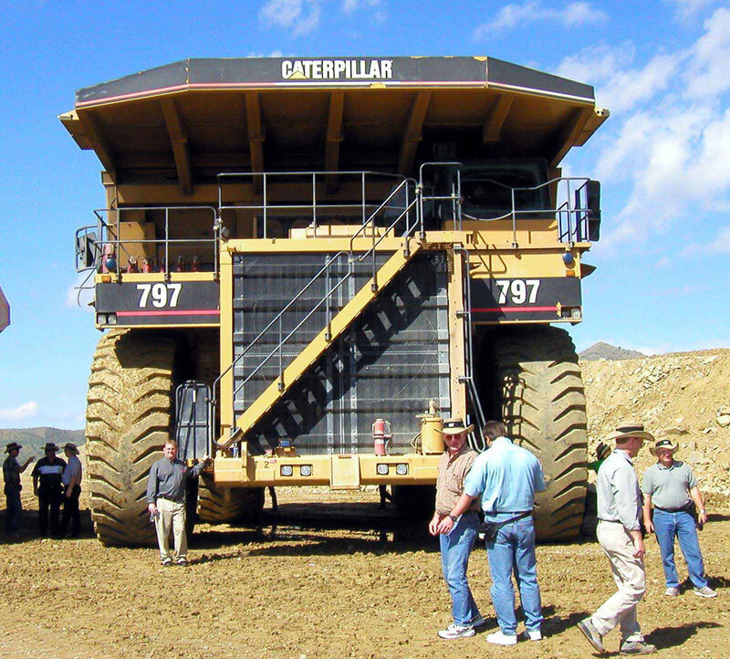 Caterpillar 797 Dump Truck — Yellow