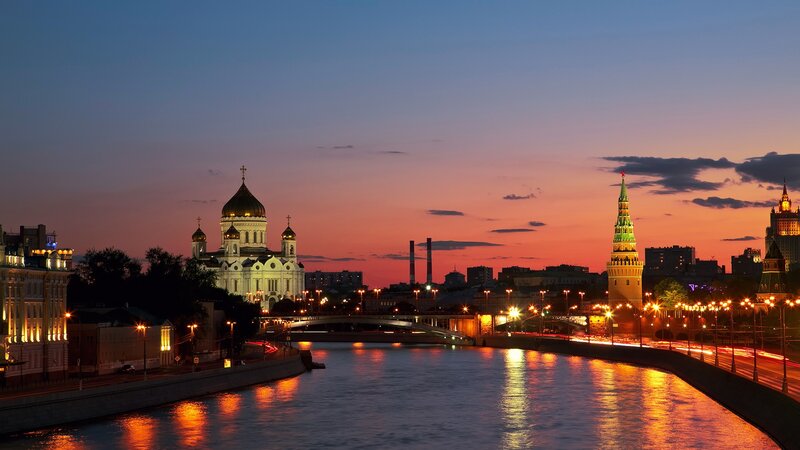 Cathedral and Tower at Dusk