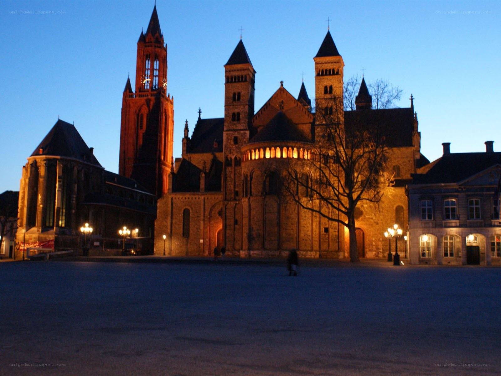 cathedral at dusk