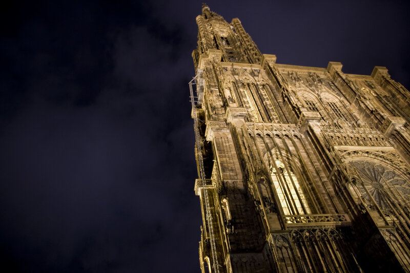 Cathedral at night