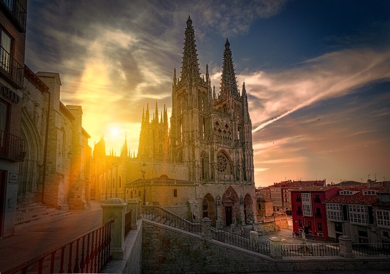 Cathedral at Sunset — Gold