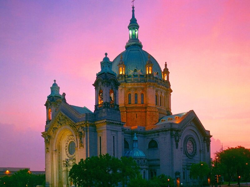 Cathedral at sunset