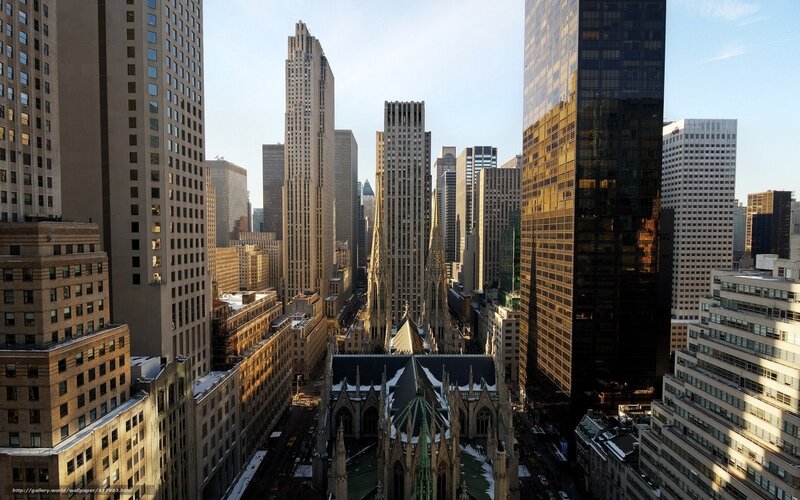 Cathedral Between Skyscrapers