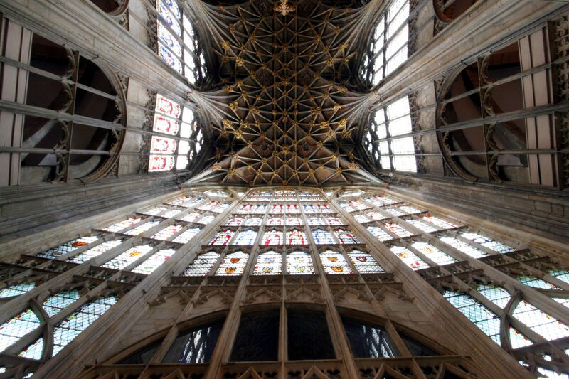 Cathedral Ceiling Interior — Brown