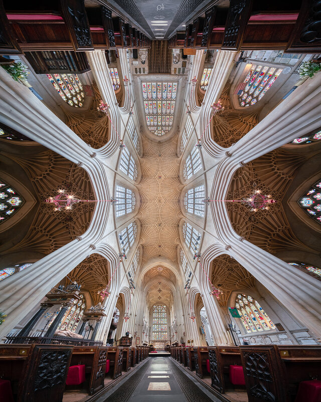 Cathedral Ceiling Interior — White