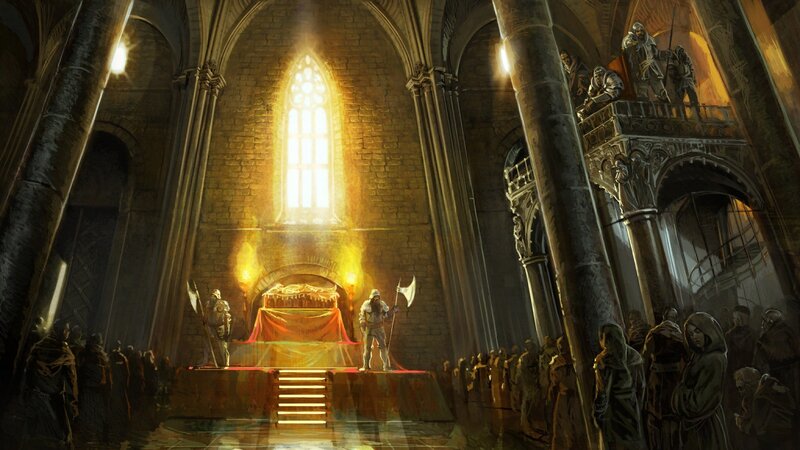 Cathedral ceremony scene