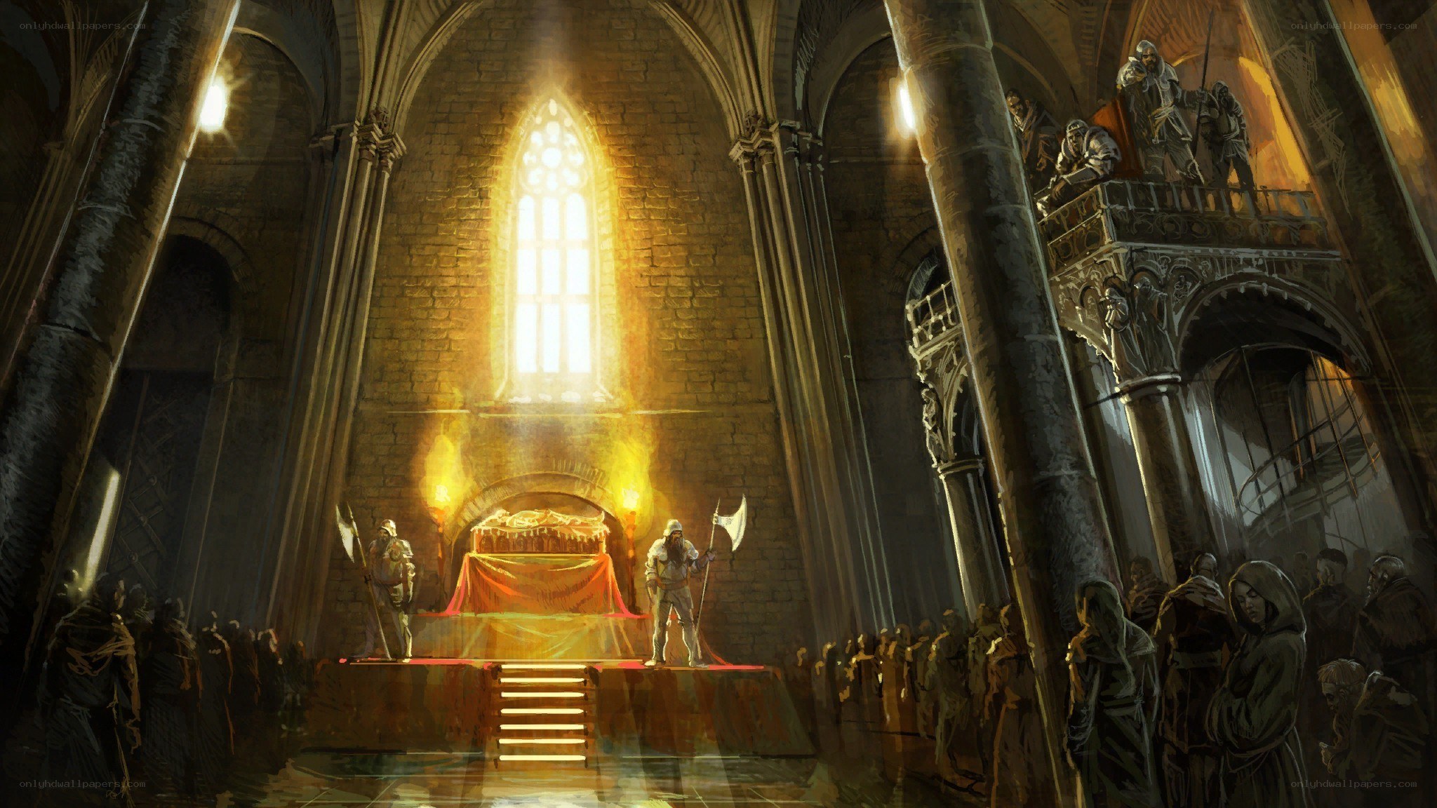 Cathedral ceremony scene