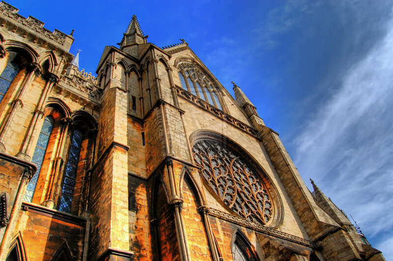 Cathedral Facade — Blue