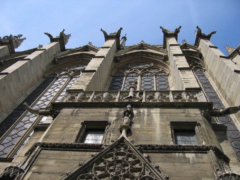 Cathedral Facade — Gray, Dramatic, Afternoon