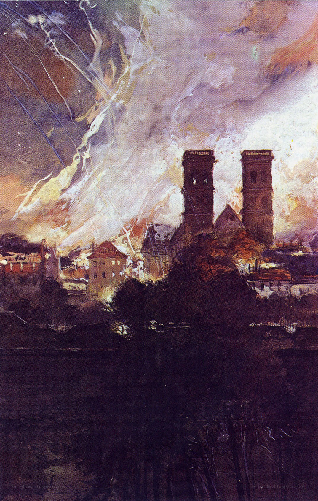 Cathedral in a Storm