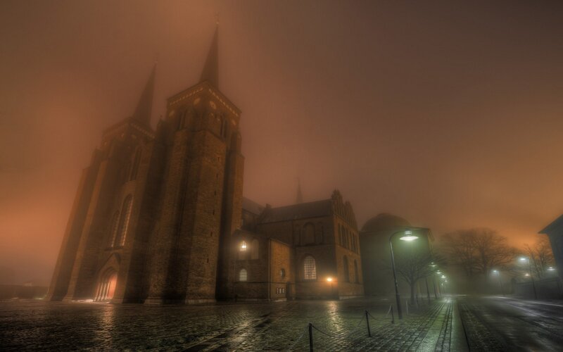 Cathedral in Fog