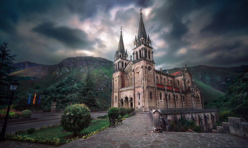 Cathedral in Mountain Valley