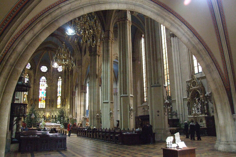 Cathedral Interior — Beige, Serene