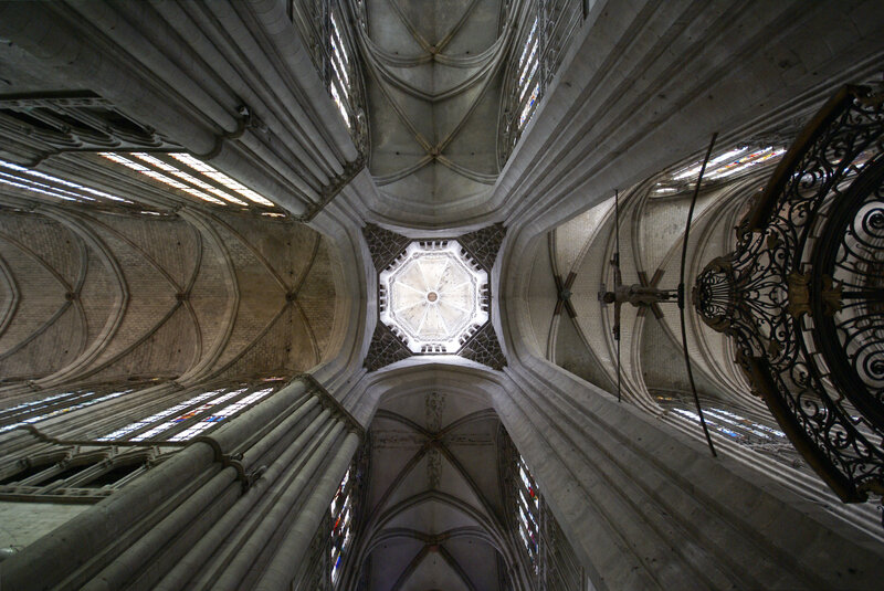 Cathedral interior ceiling