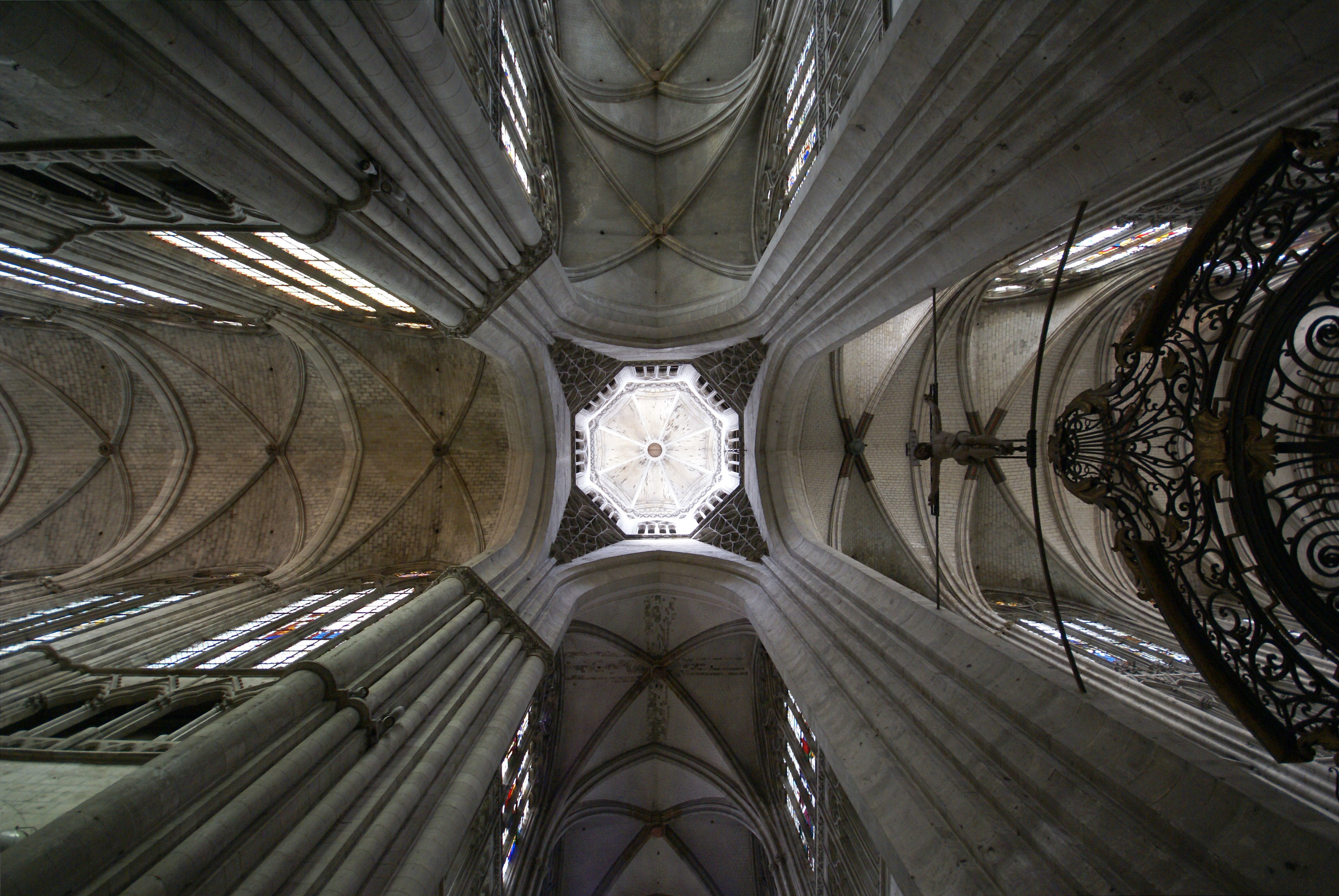 Cathedral interior ceiling