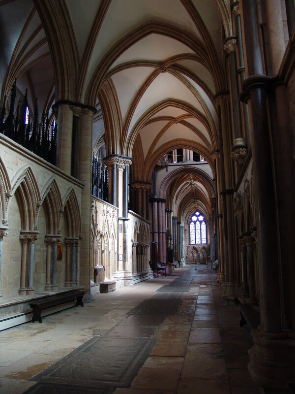 cathedral interior corridor