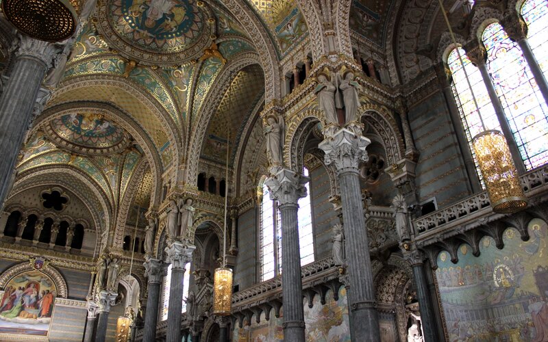 Cathedral Interior — Gold, Grand, Photograph