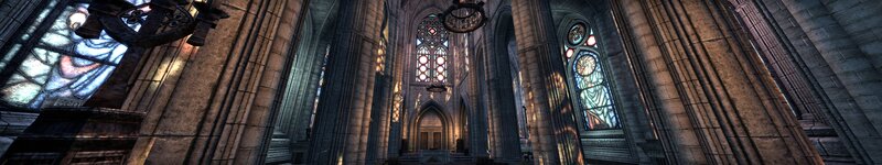 Cathedral Interior — Gray, Dramatic, 3d Render