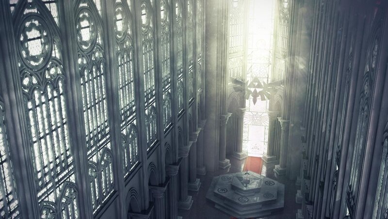 Cathedral Interior — Gray, Serene, 3d Render