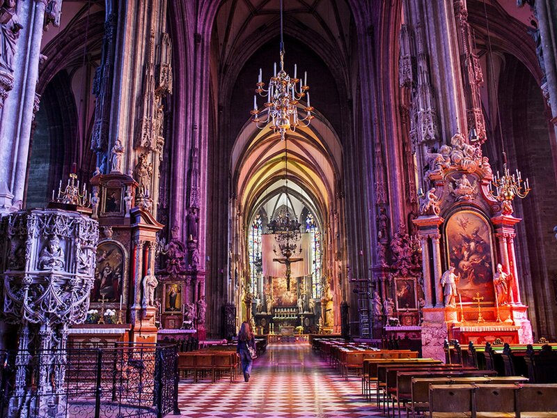 Cathedral Interior — Purple