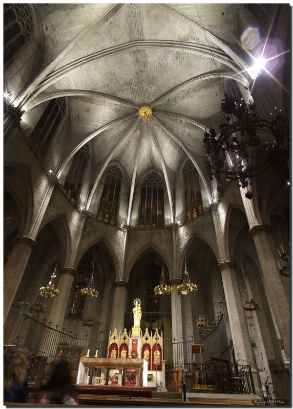 Cathedral interior with altar