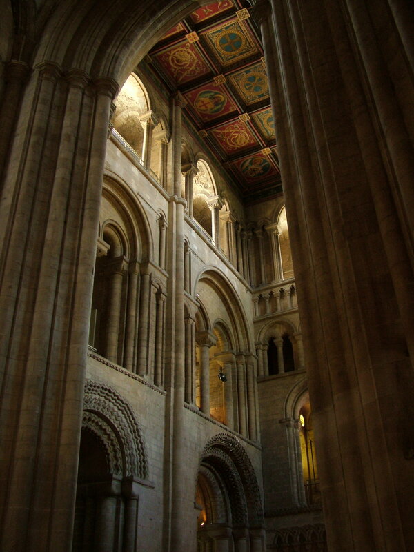Cathedral interior with ornate ceiling