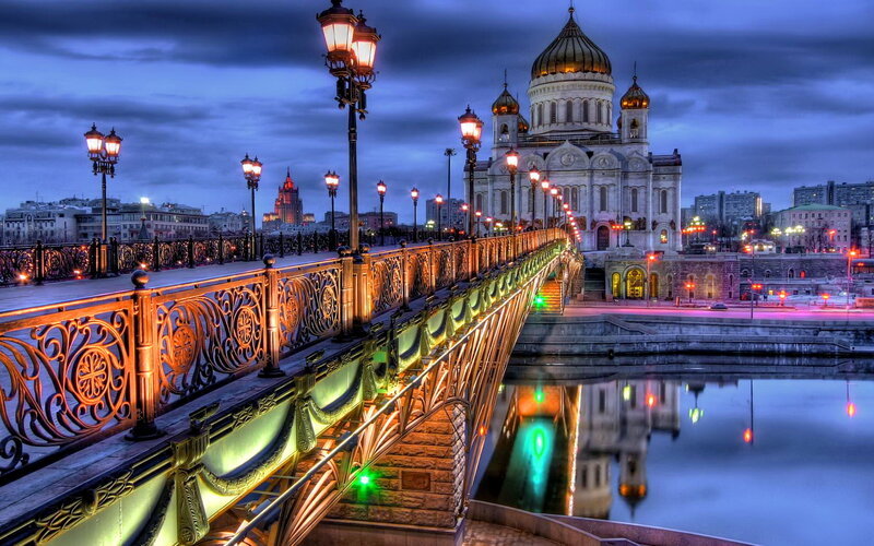 Cathedral of Christ the Savior — Blue, Dramatic