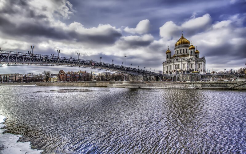 Cathedral of Christ the Savior — Blue, Dramatic, Winter