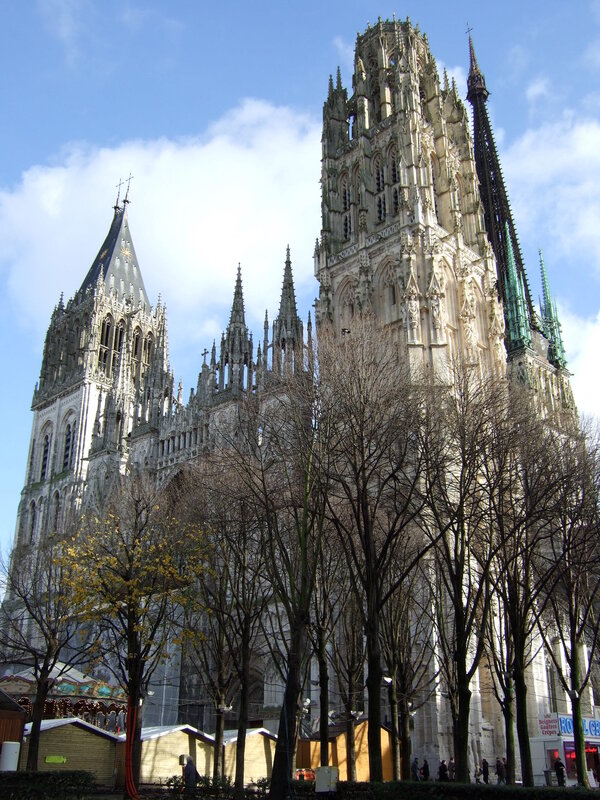 Cathedral of Rouen in winter