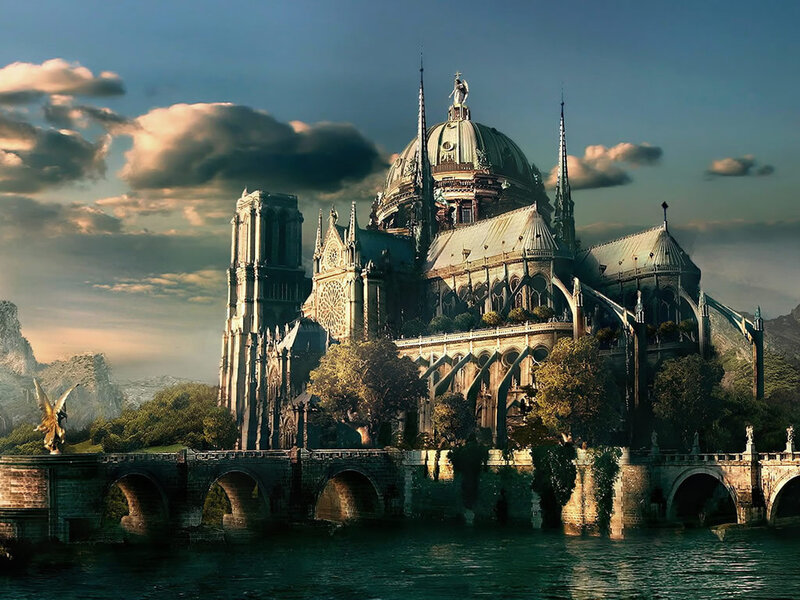 Cathedral on River Island