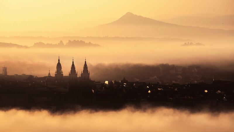 Cathedral Spires in Fog