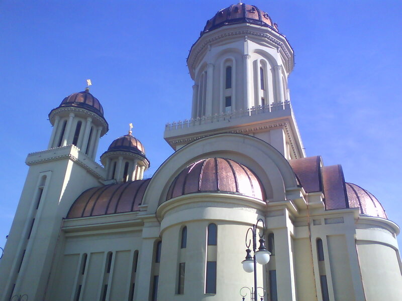 Cathedral with copper domes