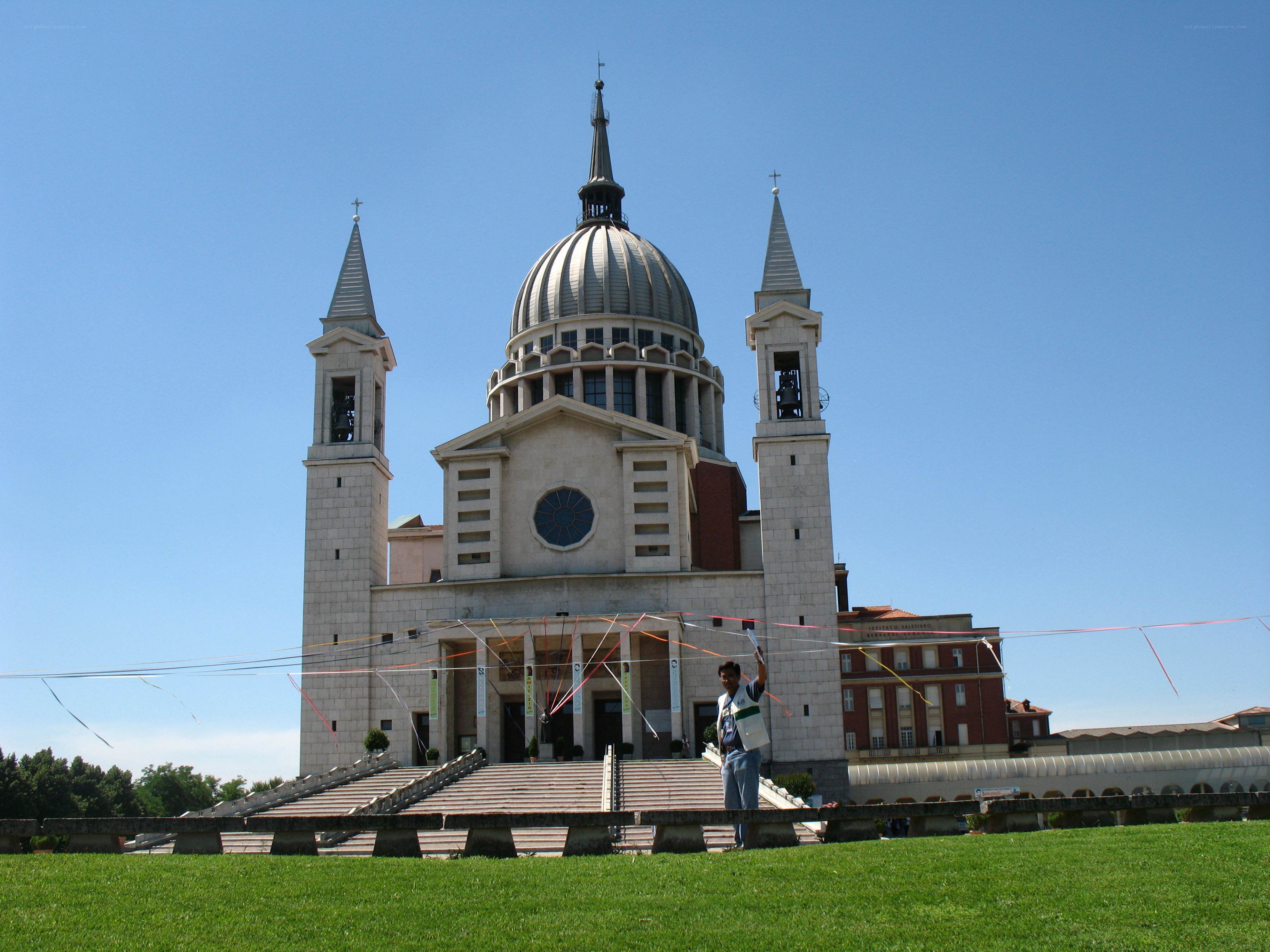 Cathedral with dome and spires
