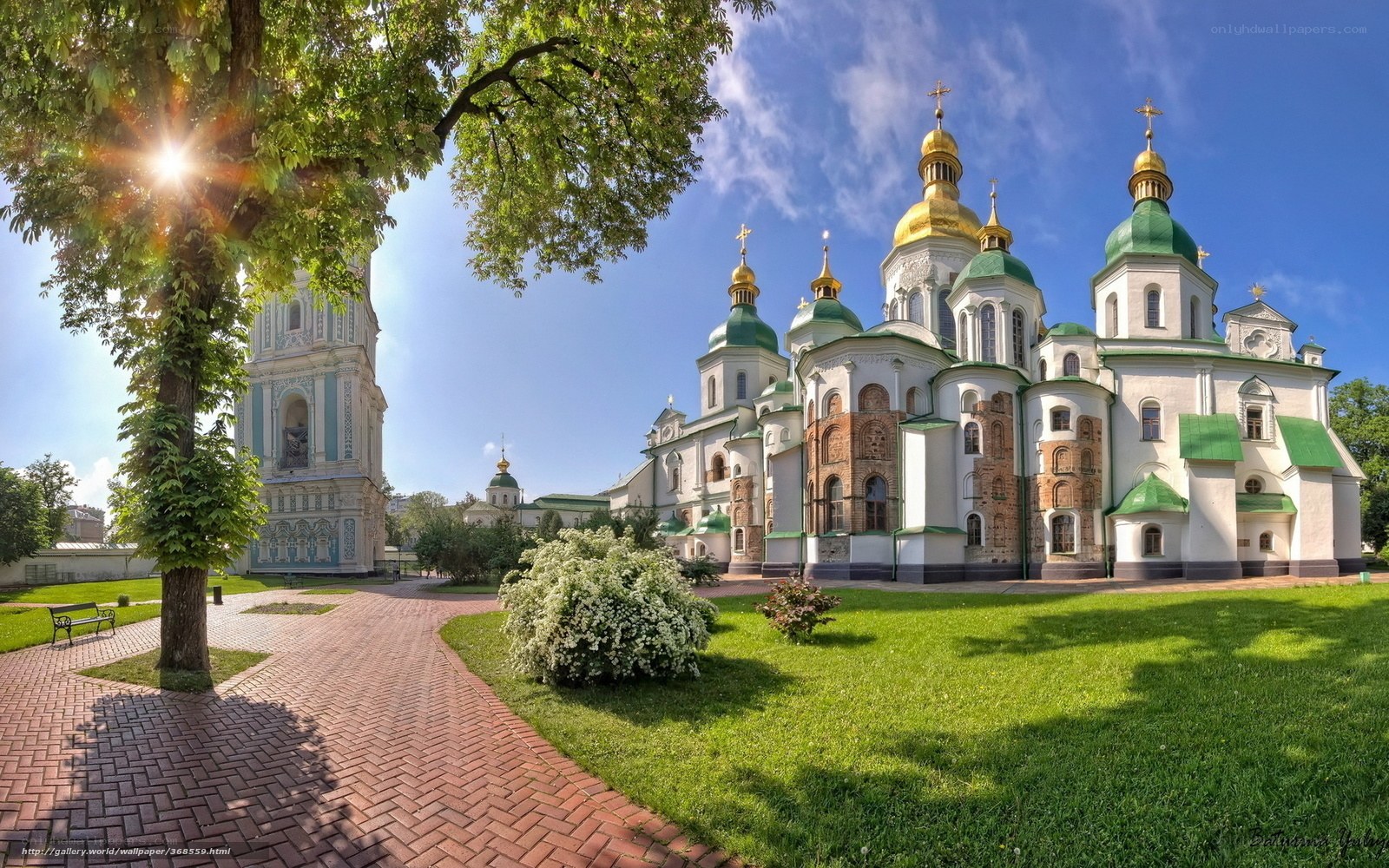Cathedral with golden domes