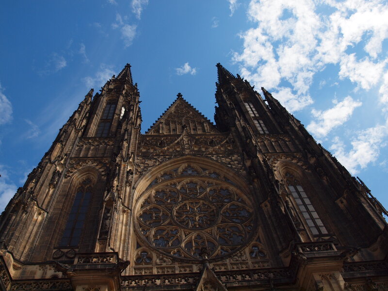 Cathedral with rose window