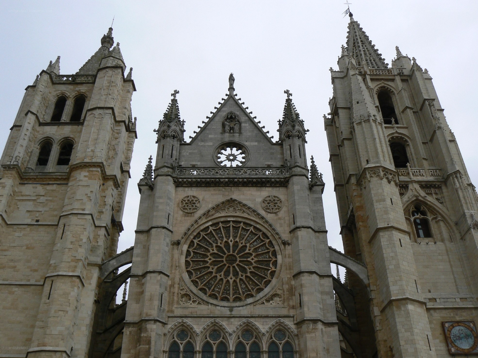 Cathedral with rose window