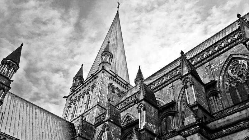 Cathedral with Spires — Black