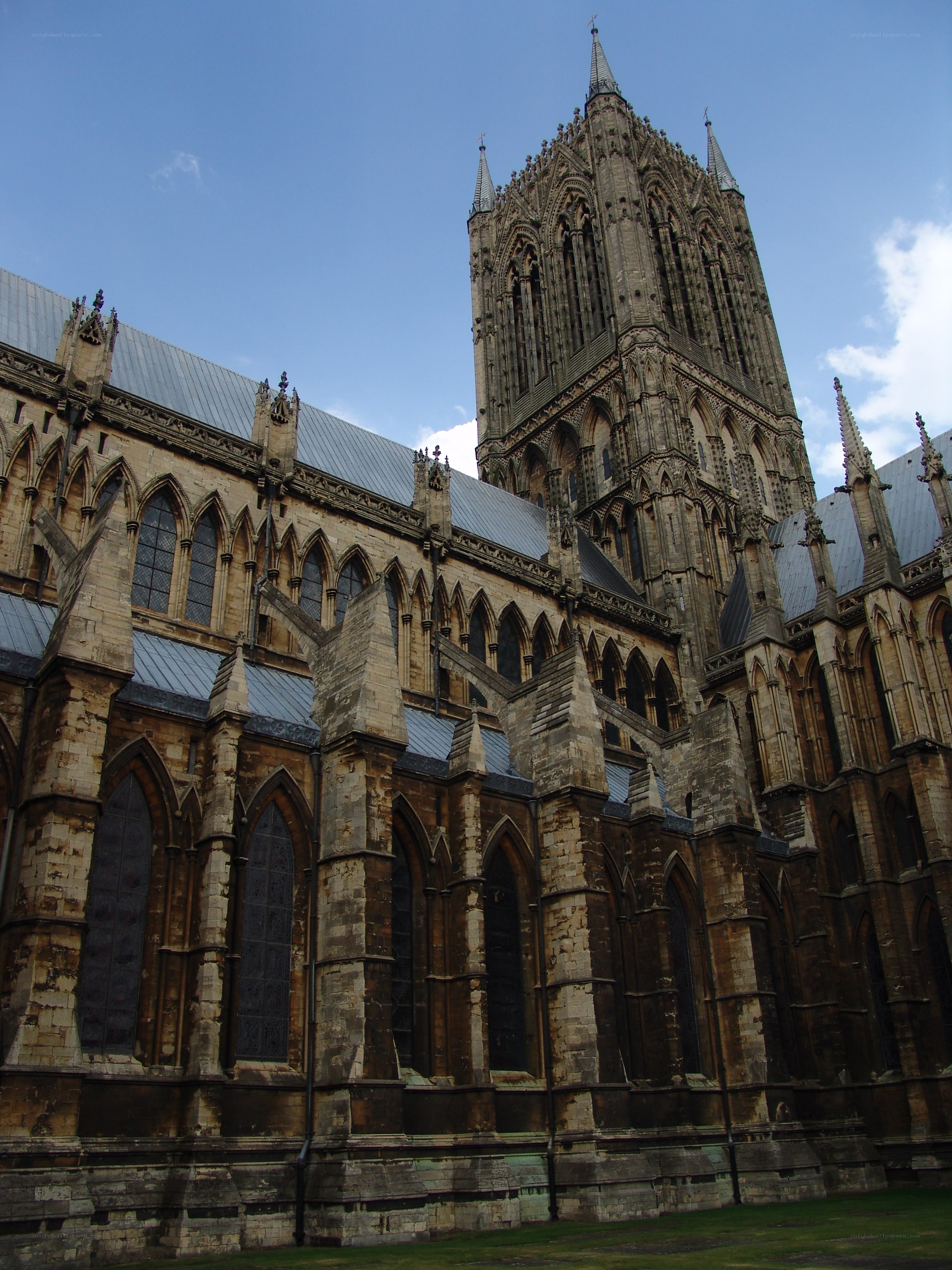 Cathedral with tall spire